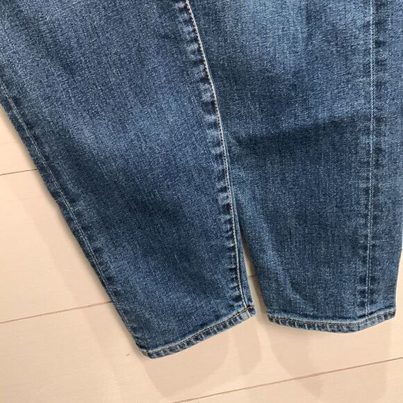 J Crew selvedge toothpick woman’s size 30 denim jeans medium blue wash color - Picture 6 of 10